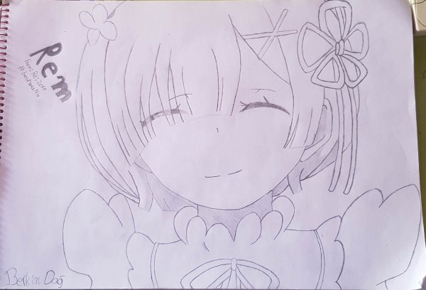 Карандашные рисунки Рэм