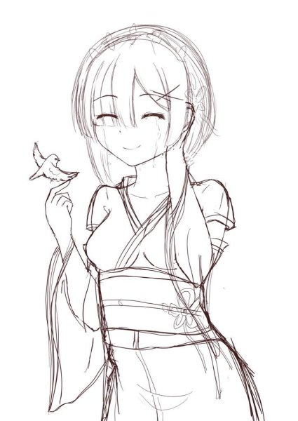 Ре Зеро для срисовки