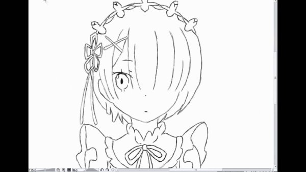 Рам Ре Зеро раскраска