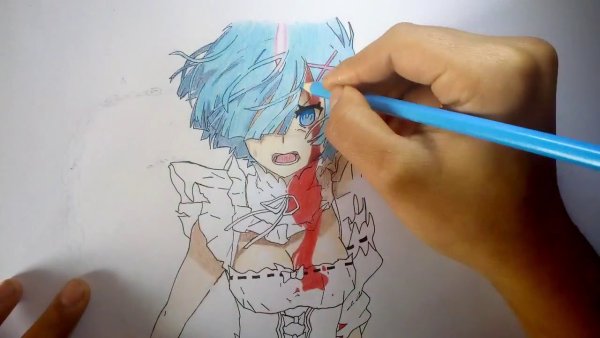 Рем рисунок цветной