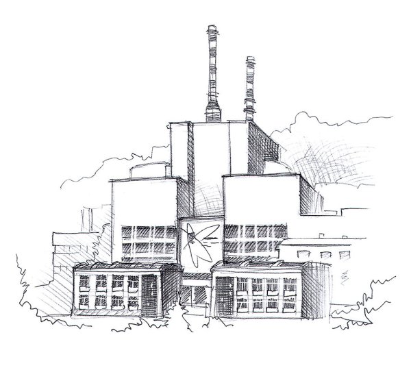 Чернобыльская атомная электростанция раскраска