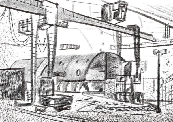 4 Энергоблок ЧАЭС карандашом