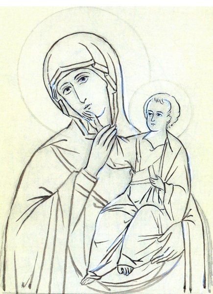 Прорись Богоматери Казанской