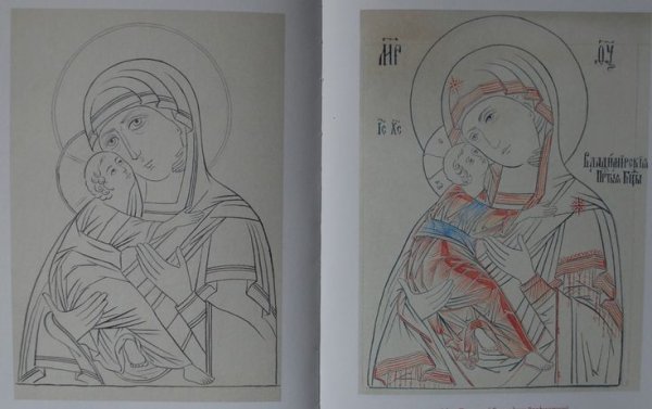 Прорись иконы Воскресение