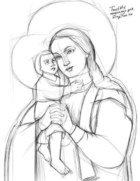 Иконы карандашом для срисовки