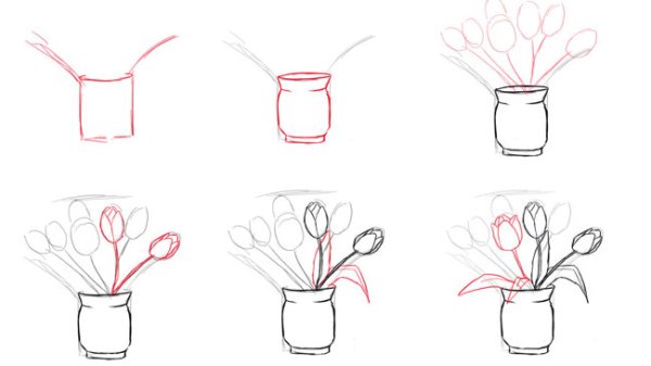 Поэтапное рисование муравья