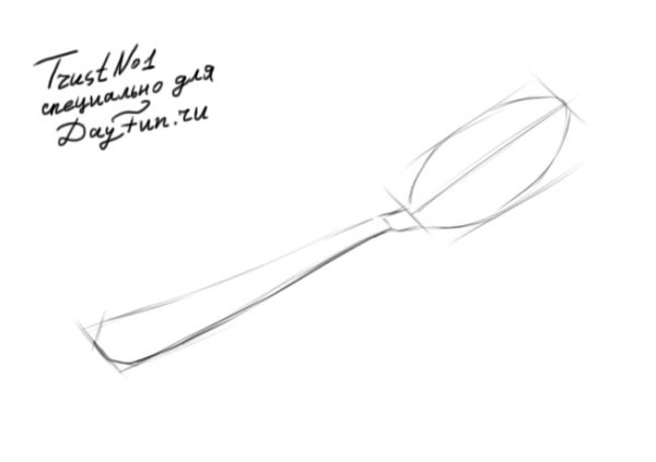 Чайная ложка карандашом