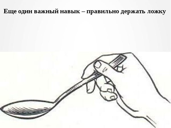 Как правильно держать ложку