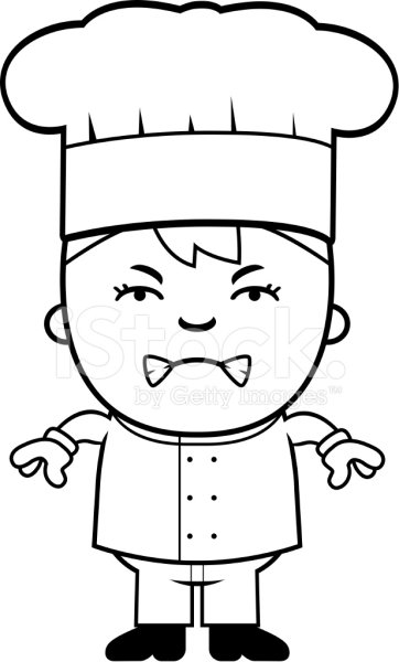 Портрет повара рисунок