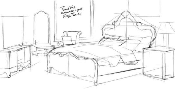 Рисование мебель