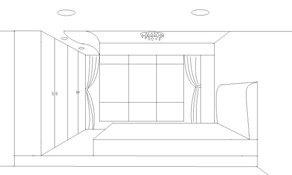 Проект комнаты эскиз