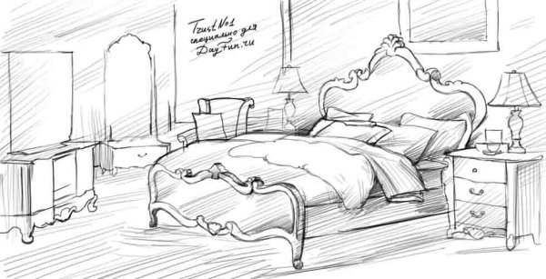 Красивые комнаты для срисовки