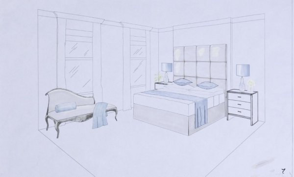 Кровать перспектива