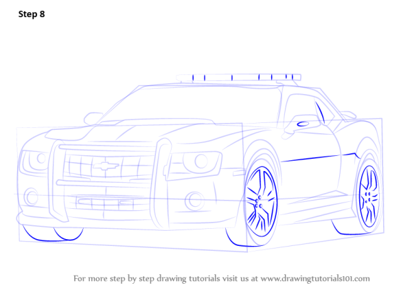 Рисунки для срисовки Шевроле Камаро