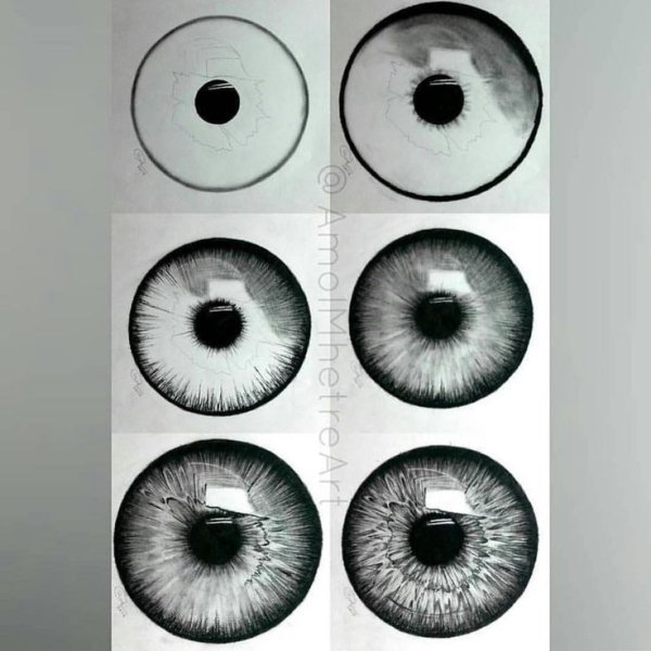 Зрачок карандашом