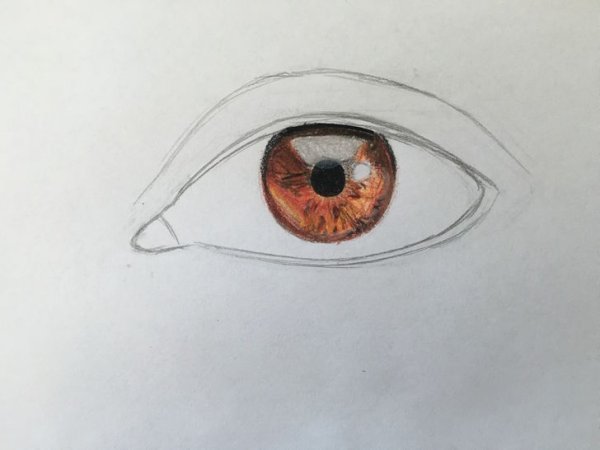 Срисовки очень легкие глаз