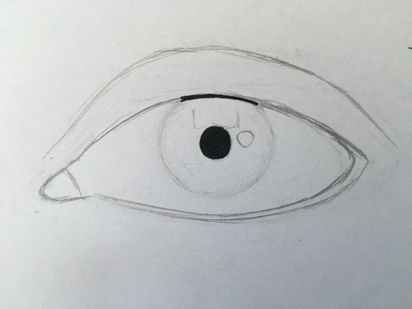 Глаз для срисовки легкие