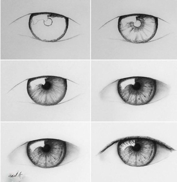 Уроки рисования карандашом глаза