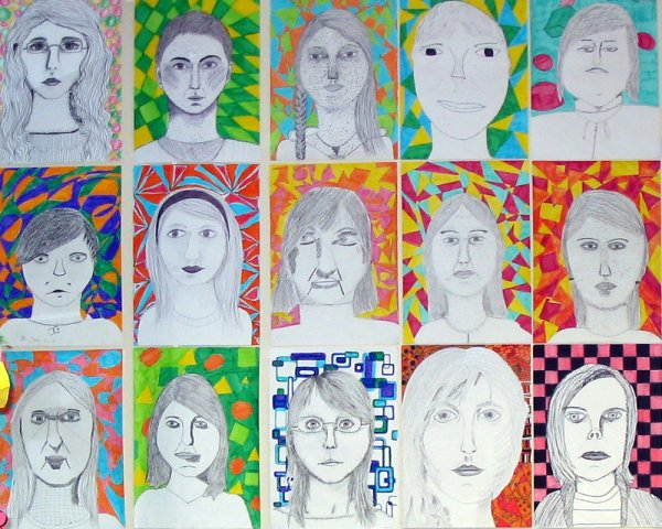 Упражнение по рисованию портрета