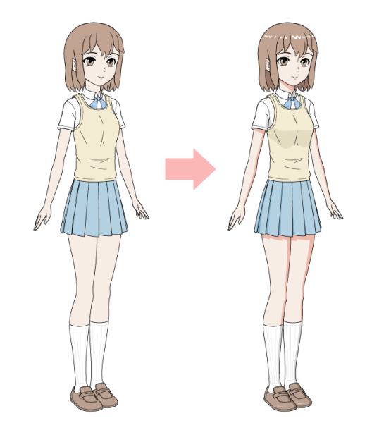 Аниме форма для срисовки