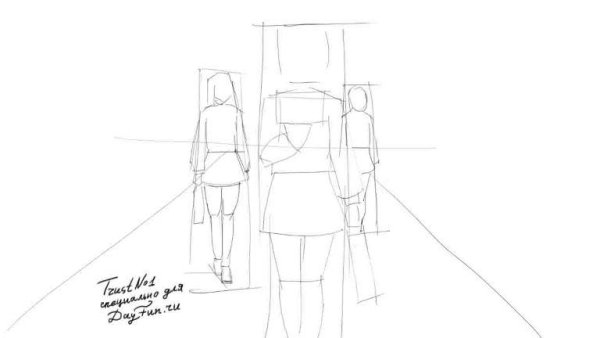 Нарисовать ученицу поэтапно