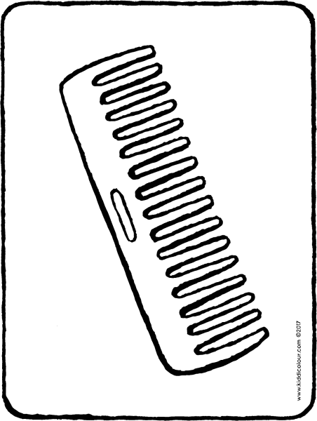 Расческа трафарет для детей