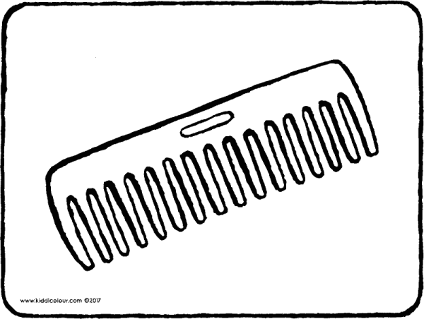 Расческа трафарет для рисования