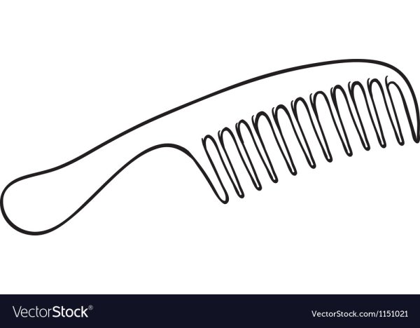 Расческа раскраска для детей