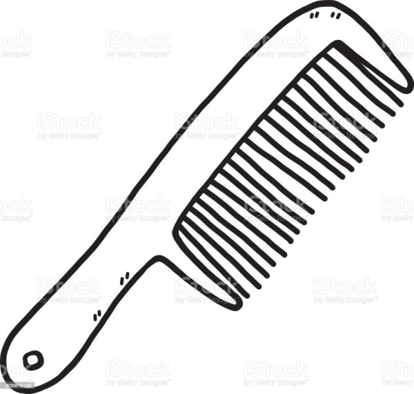 Расческа раскраска для детей