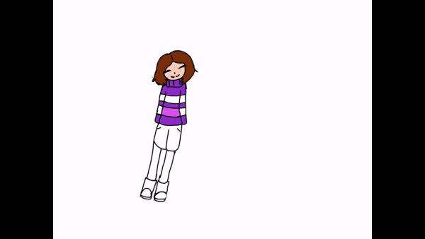 Рисунок Фриск увеличивается живот