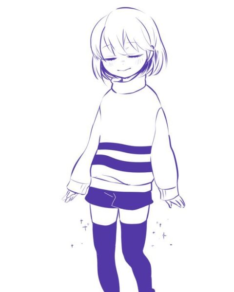 Наброски андертейл Фриск