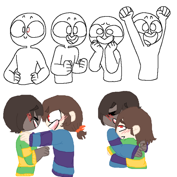 REFUSETALE Чара x Frisk