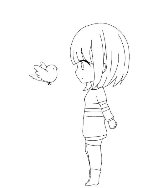 Раскраски андертейл Фриск