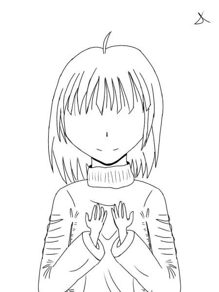 Фриск голова для срисовки