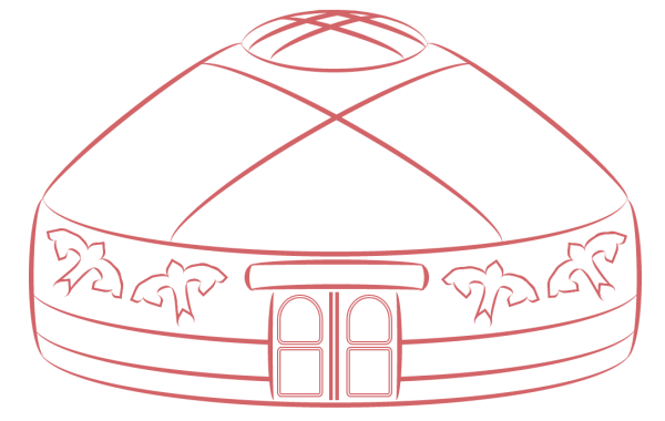 Юрта раскраска