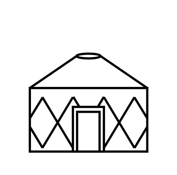 Юрта раскраска для детей