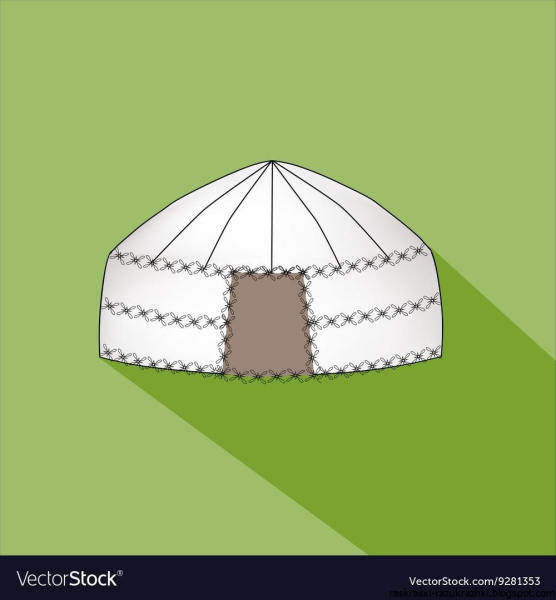 Аппликация юрта