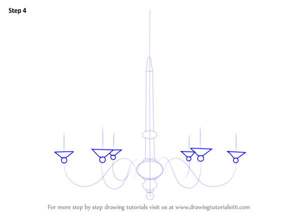 Рисунок люстры карандашом легко