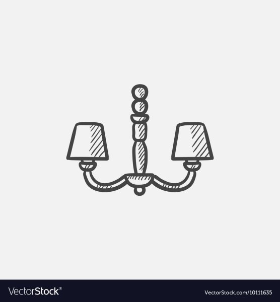 Нарисовать люстру