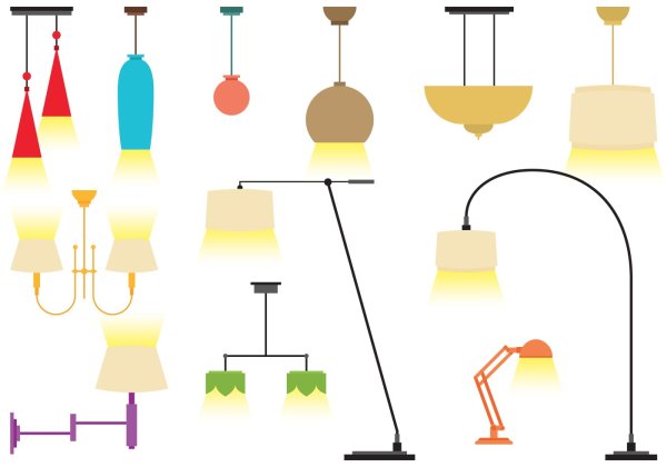 Векторный светильник