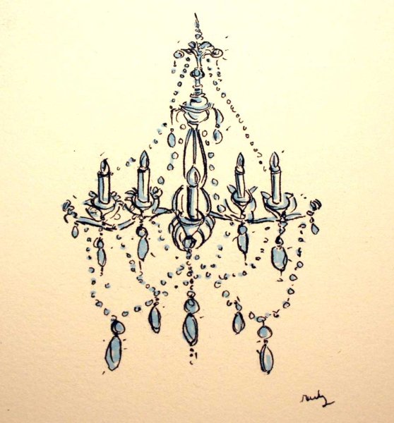 Фантазийный набросок люстры