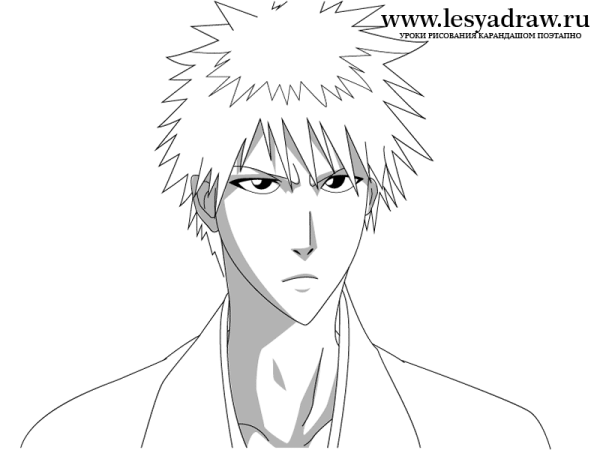 Ичиго Куросаки для срисовки