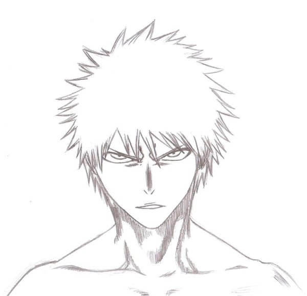 Ичиго Куросаки арт карандашом