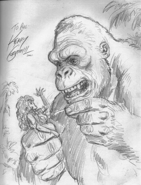 Кинг Конг карандашом