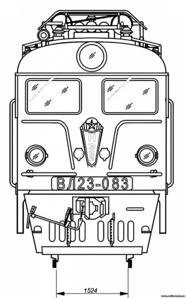 Вл61 электровоз чертёж
