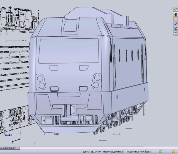 Электровоз эп1м Sketchup