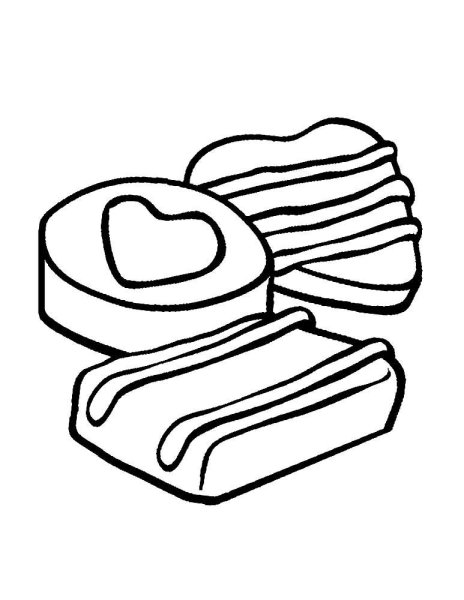 Шоколад раскраска