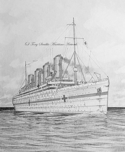 Чертеж HMHS Британника