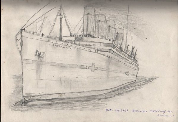 Рисунки Британик Титаник Олимпик