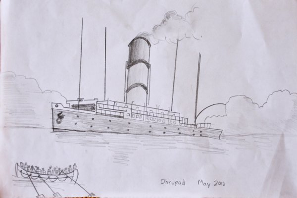 Чертеж корабля Карпатия